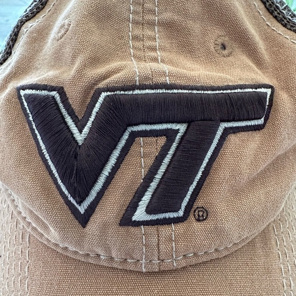Virginia Tech Hokies Khaki Adjustable Baseball Hat Strap-The Game - Picture 2 of 7